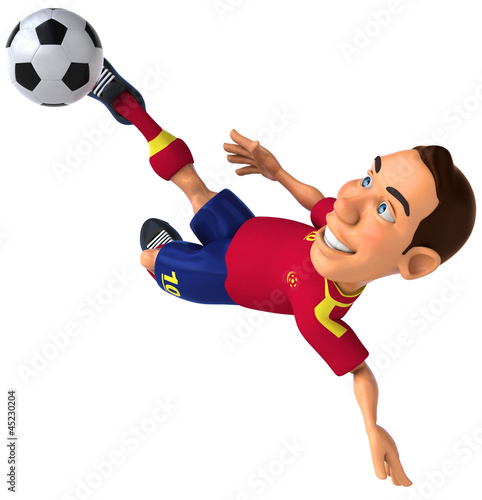 Illustration: Spanish footballer Spanish footballer