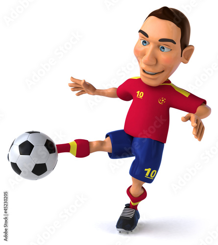 Illustration: Spanish footballer Spanish footballer