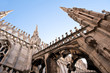 Detail of gothic cathedral of Milan. Italy.