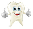 Smiling tooth mascot