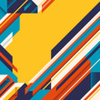Abstraction with colorful geometric shapes.