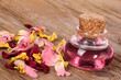 Wellness with rose petals