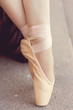 ballerina's feet in Pointe