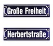 Strassenschild Große Freiheit Herbertstraße