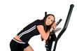 Isolated fitness girl
