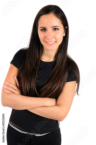 Photo: Isolated fitness girl Isolated fitness girl