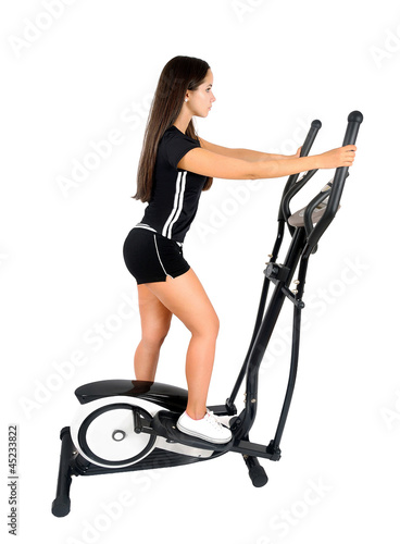 Photo: Isolated fitness girl Isolated fitness girl