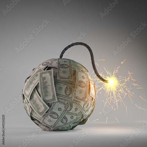 Illustration: Financial crisis bomb Financial crisis bomb