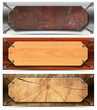 Set of Horizontal Grunge Headers