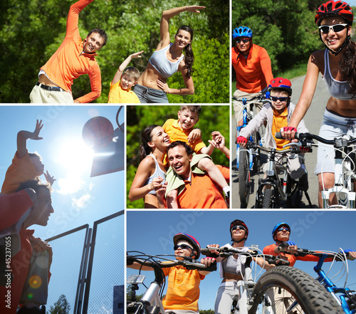 Photo: Sporty family Sporty family