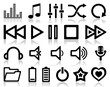 Vector: Music internet icons Music internet icons