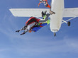 Saut en parachute en tandem (sortie d'avion)