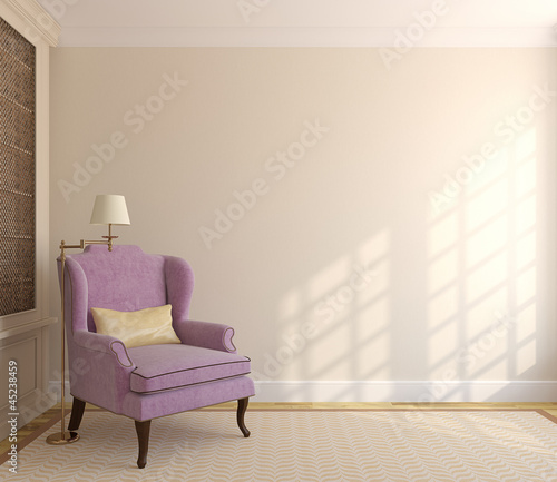 Illustration: Modern interior. Modern interior.