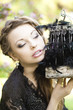 Photo: Witch with a strange cage Witch with a strange cage