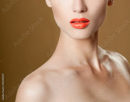 Photo: Beautiful Girl face. Perfect skin Beautiful Girl face. Perfect skin