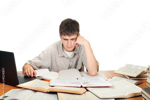 Photo: tired student tired student