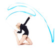 beautiful blonde gymnast