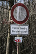Durchfahrt Verboten Schild