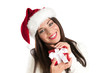 Smiling Christmas woman