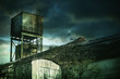 creepy old factory tower