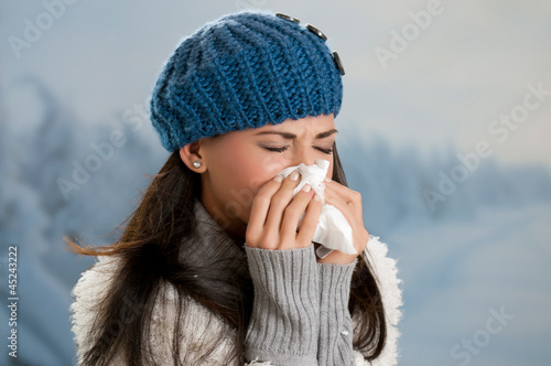 Photo: Winter flu and fever Winter flu and fever