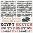 Egypt skech typeset