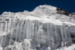 Nepalese landscape, the climbers