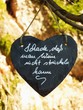 Schiefertafel in Herzform mit Spruch