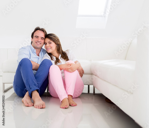 Photo: Relaxed couple at home Relaxed couple at home