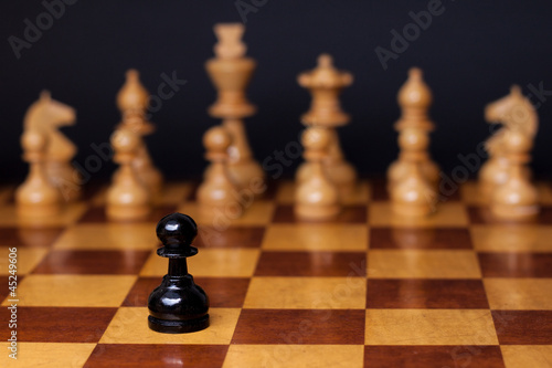 Photo: Chess racism Chess racism