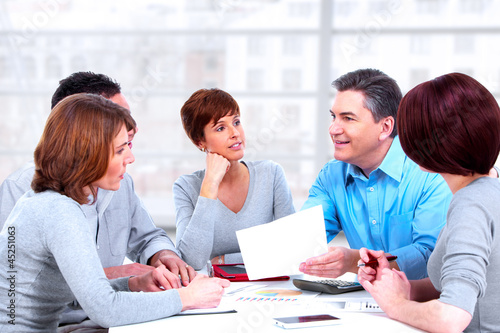 Photo: Group of business people. Group of business people.