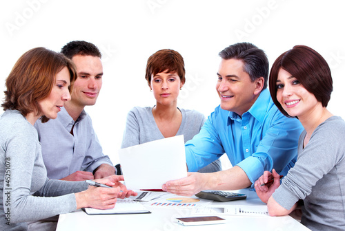Photo: Group of business people. Group of business people.