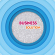 Business word cloud for business concept, Business Solution