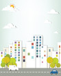 Vector: urban landscape. urban landscape.