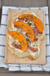 Kürbis Schinken Flammkuchen
