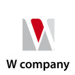 Vector Logo initial letter W