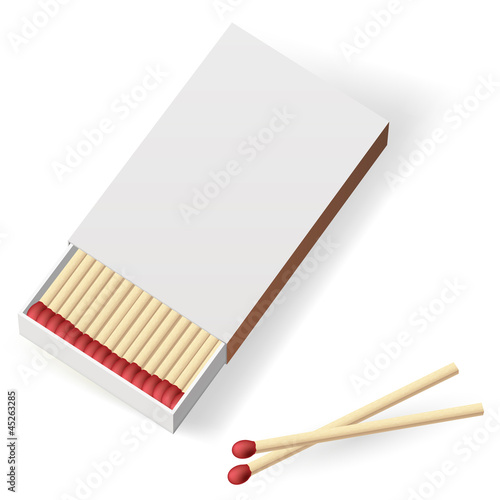 Vector: Realistic matchbox Realistic matchbox