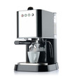 Photo: Coffee machine with a white cup, isolated path included Coffee machine with a white cup, isolated path included