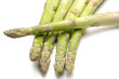 fresh green asparagus isolated on white