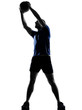 man exercising workout