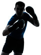 man exercising boxing boxer posture