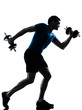 man exercising weight training workout fitness posture