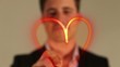 Coeur en light painting