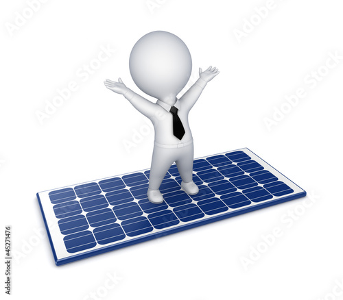 Illustration: Solar energy concept. Solar energy concept.