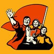 "Knowledge is power" propaganda workers poster