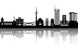Essen Skyline abstrakt