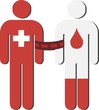 blood transfusion red silver