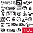 Logistics icons. Logistic company signs.