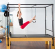 Aerobics pilates instructor woman in cadillac