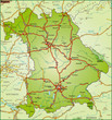 Bundesland Bayern und Umgebung